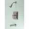 Kingston Brass KB86580CKL Single-Handle Tub and Shower Faucet, Brushed Nickel KB86580CKL - alternate 2